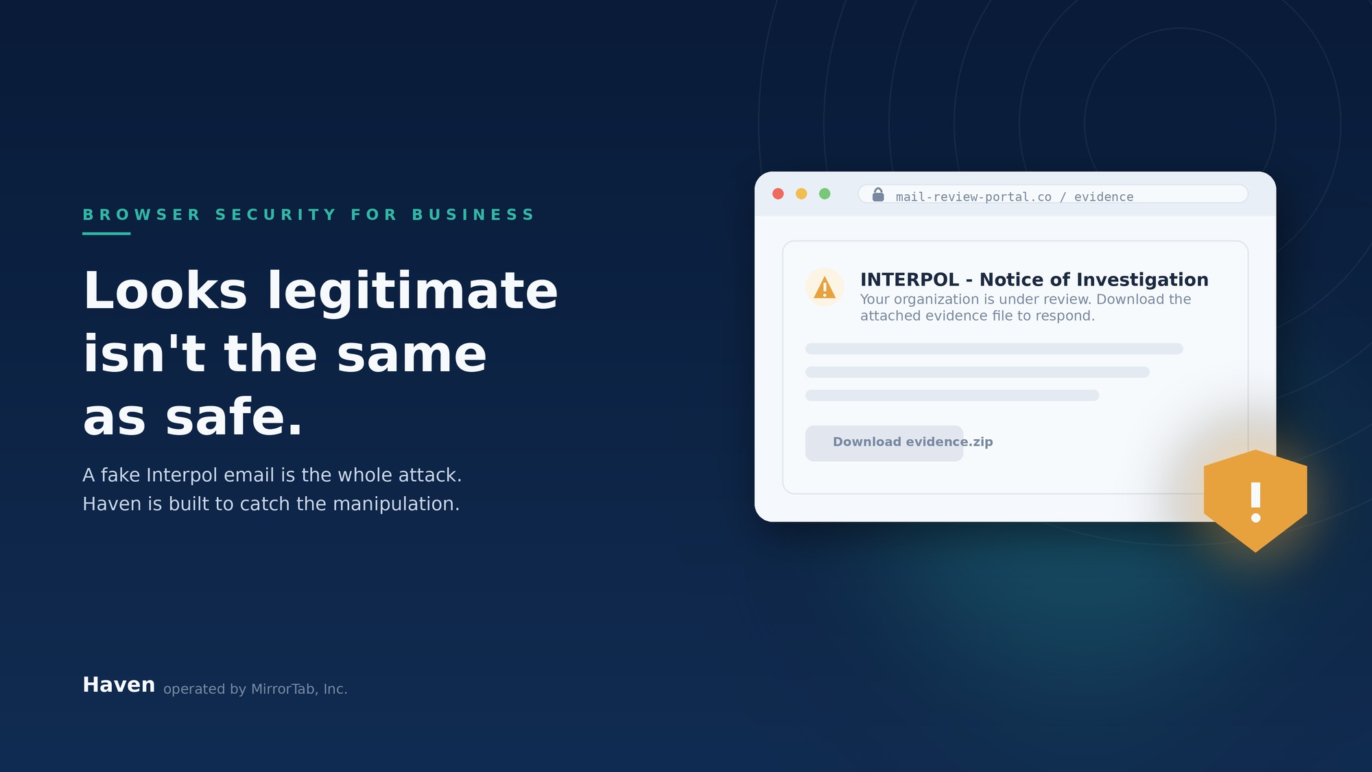 Why Browser Security for Business Starts With Catching the Lie, Not the Malware